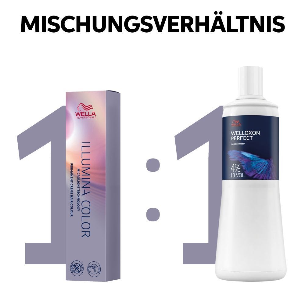 Wella Illumina 7/81 Mittelblond Perl-Asch Haarfarbe 60 ml