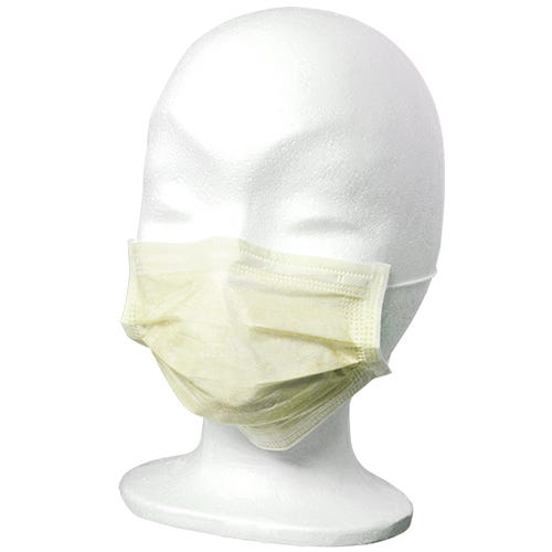 MaiMed FM Comfort OP-Maske mit Gummiband gelb 