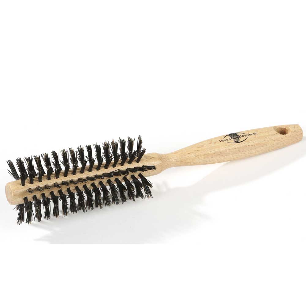 Braun & Wettberg 100% Wildschweinborsten-Rundbürste