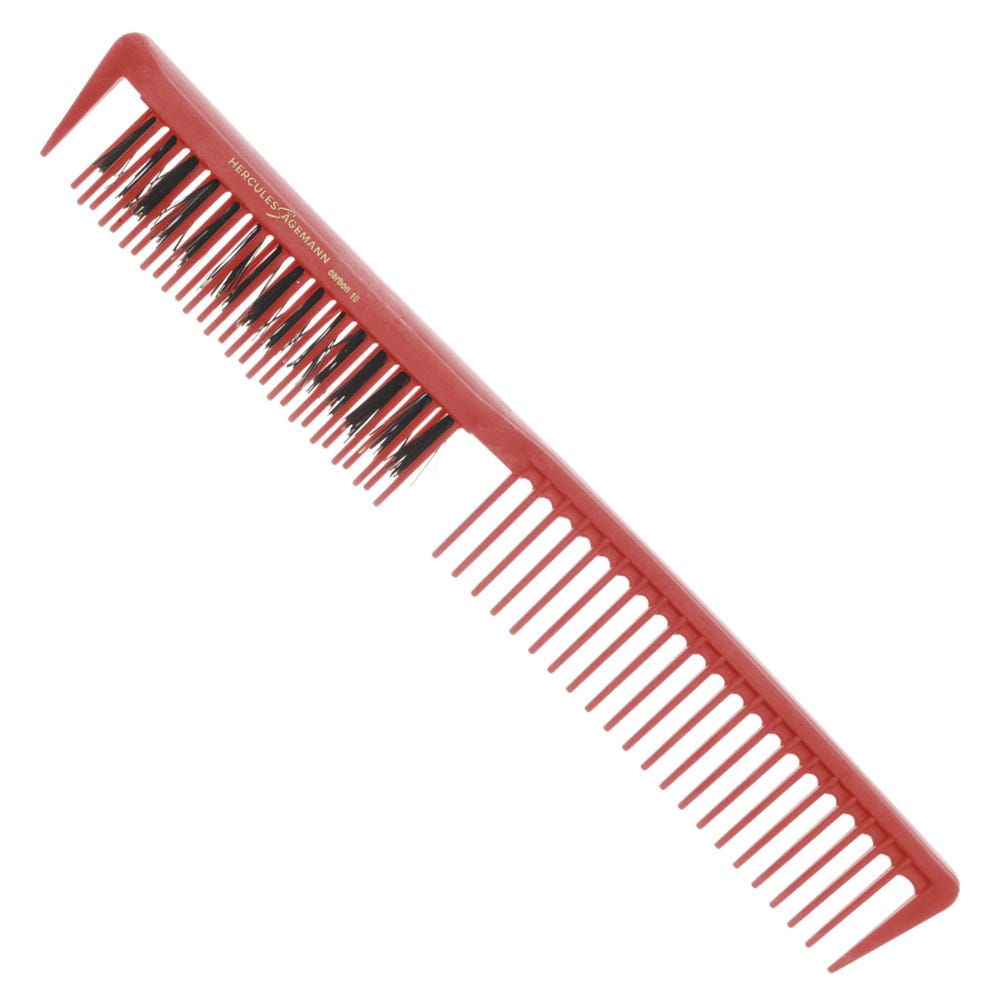 Hercules Sägemann Carbon Kamm HS C10 Rot 9 Zoll