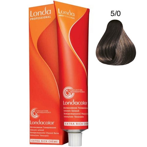 Londa Demi-Permanent Color Creme 5/0 Hellbraun 60 ml