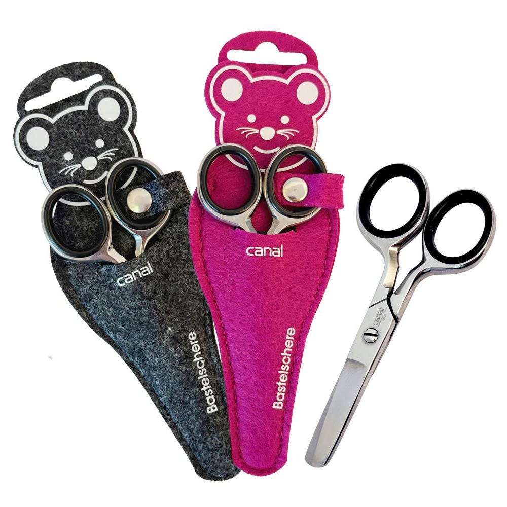 Canal Kinder- und Bastelschere gerade/stumpf rostfrei 120 mm