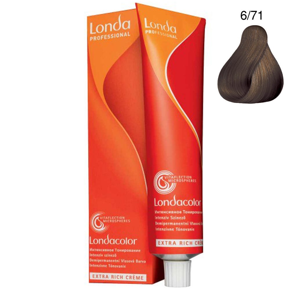 Londa Demi-Permanent Color Creme 6/71 Dunkelblond Braun-Asch 60 ml