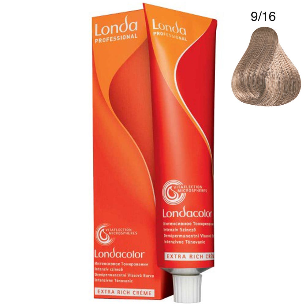 Londa Demi-Permanent Color Creme 9/16 Lichtblond Asch Violett 60 ml