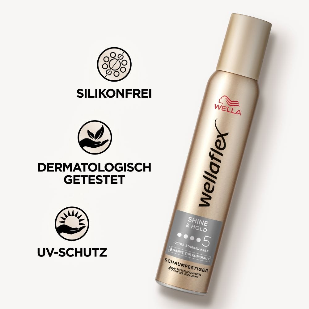Wella Wellaflex Glanz & Halt Schaumfestiger 200 ml