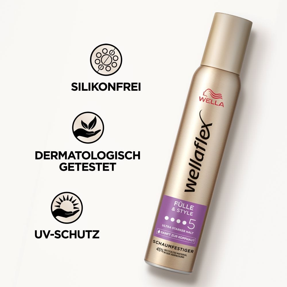 Wella Wellaflex Fülle & Style Schaumfestiger 200 ml
