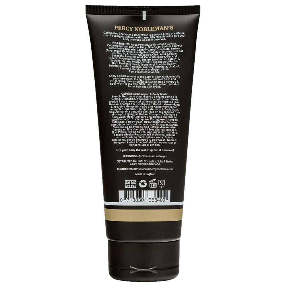 Percy Nobleman Caffeinated Shampoo & Body Wash 200 ml