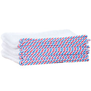 1o1BARBERS Barber Towel White/Red/Blue 20x40cm