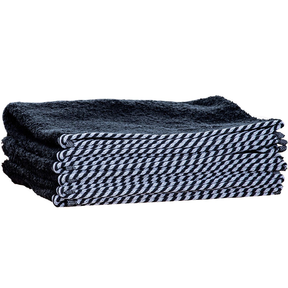 1o1BARBERS Barber Towel Black/White 20x40cm