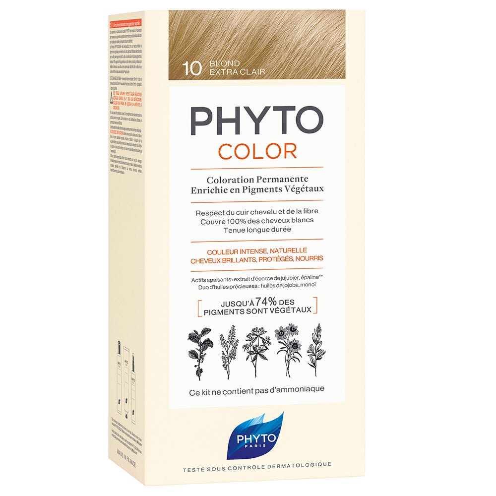 Phyto Color 10 Extra Helles Blond Pflanzliche Haarcoloration