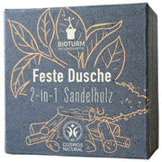 BIOTURM Feste Dusche 2 in 1 Sandelholz 100 g