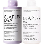 Olaplex Bundle No. 4-P + No. 5 Blonde Enhancer Toning Shampoo & Bond Maintenance Conditioner