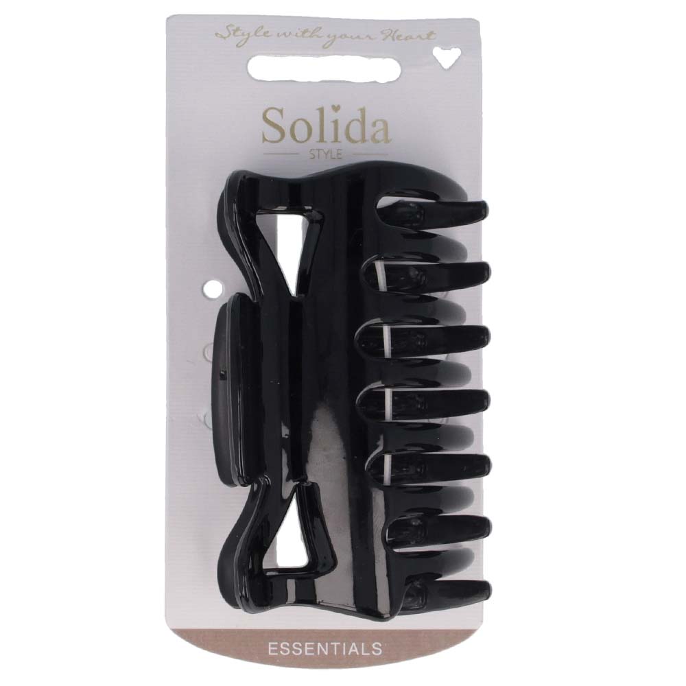 Solida Wasserwellklammer rutschfest Schwarz 10 cm