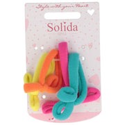 Solida Zopfabbinder Uni Schleife bunt 4 Stk.