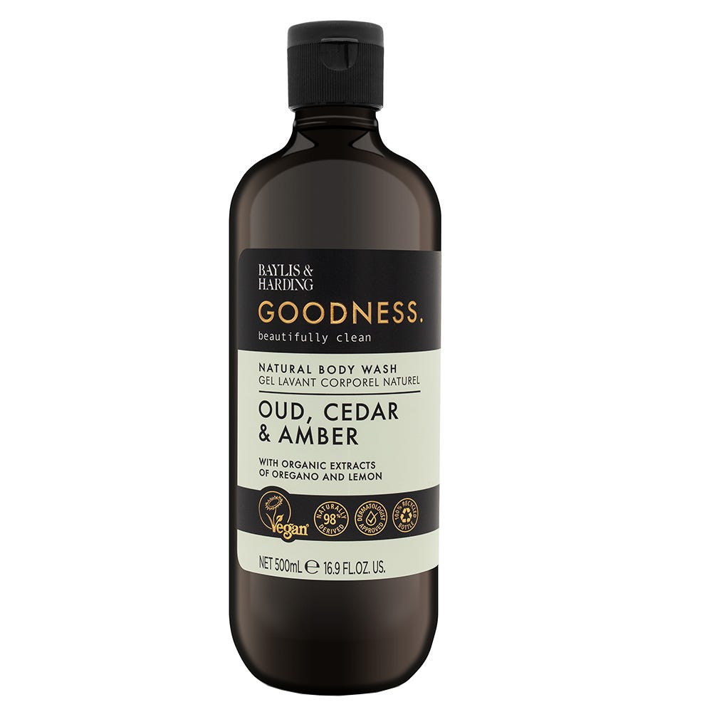 Baylis & Harding Goodness Duschgel Oud Cedar & Amber 500 ml