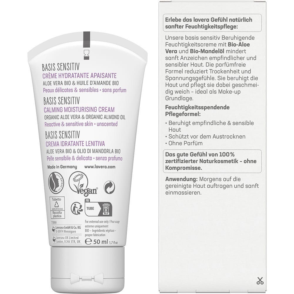 Lavera Basis Sensitiv Beruhigende Feuchtigkeitscreme 50 ml
