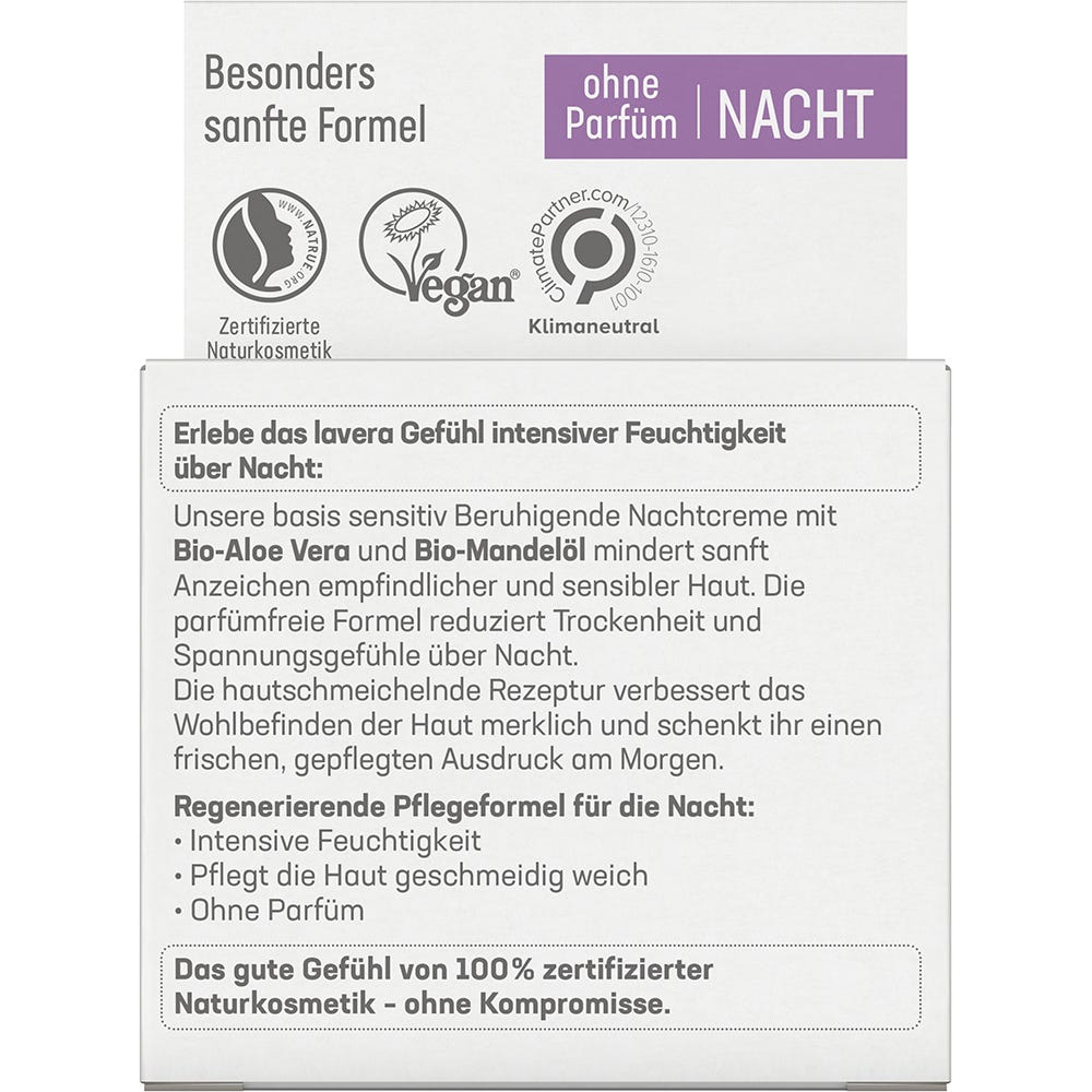 Lavera Basis Sensitiv Beruhigende Nachtcreme 50 ml