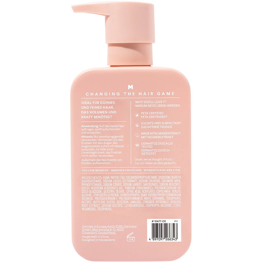 MONDAY Haircare Volume Shampoo 350 ml
