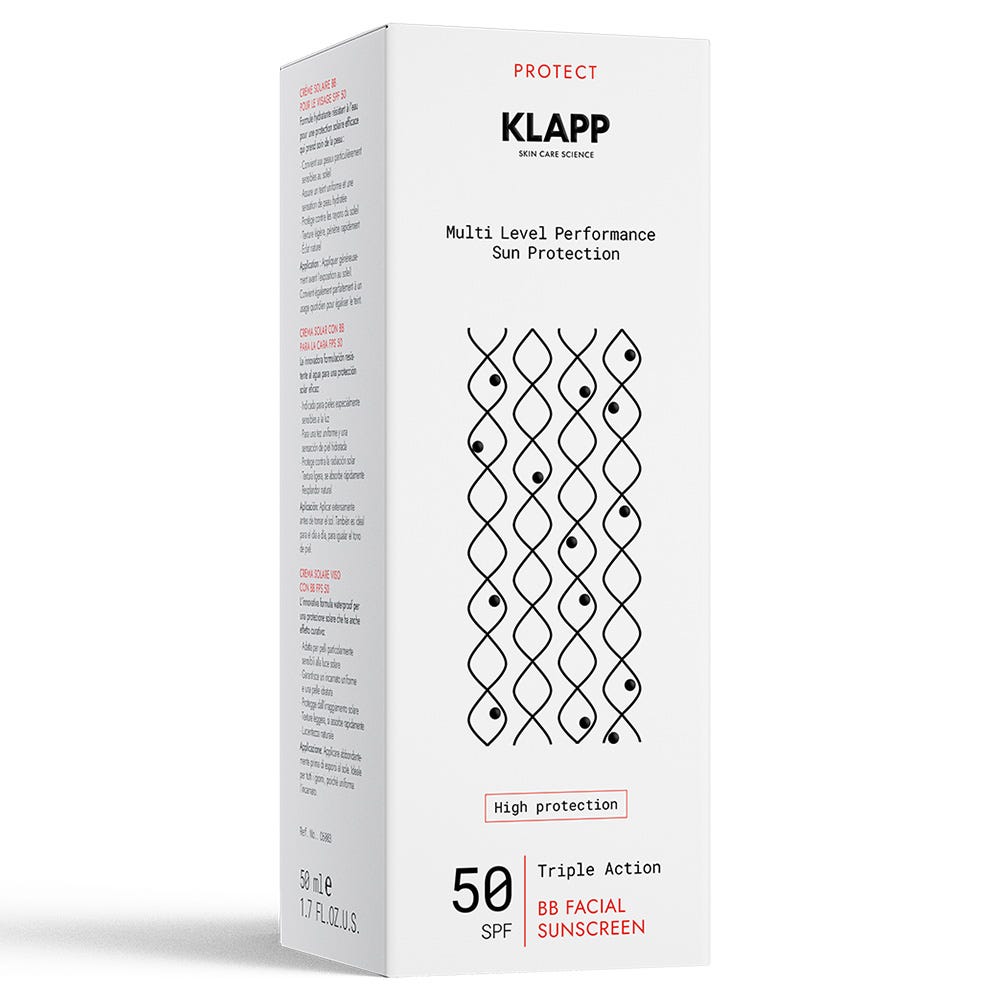 Klapp Cosmetics Triple Action Facial Suncreen BB 50SPF 50 ml