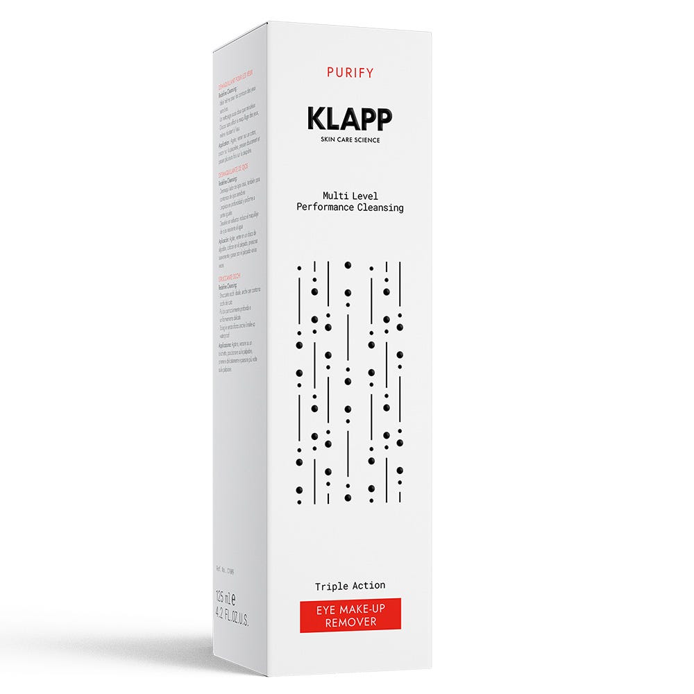 Klapp Cosmetics Purify Triple Action Eye Make-Up Remover 125 ml