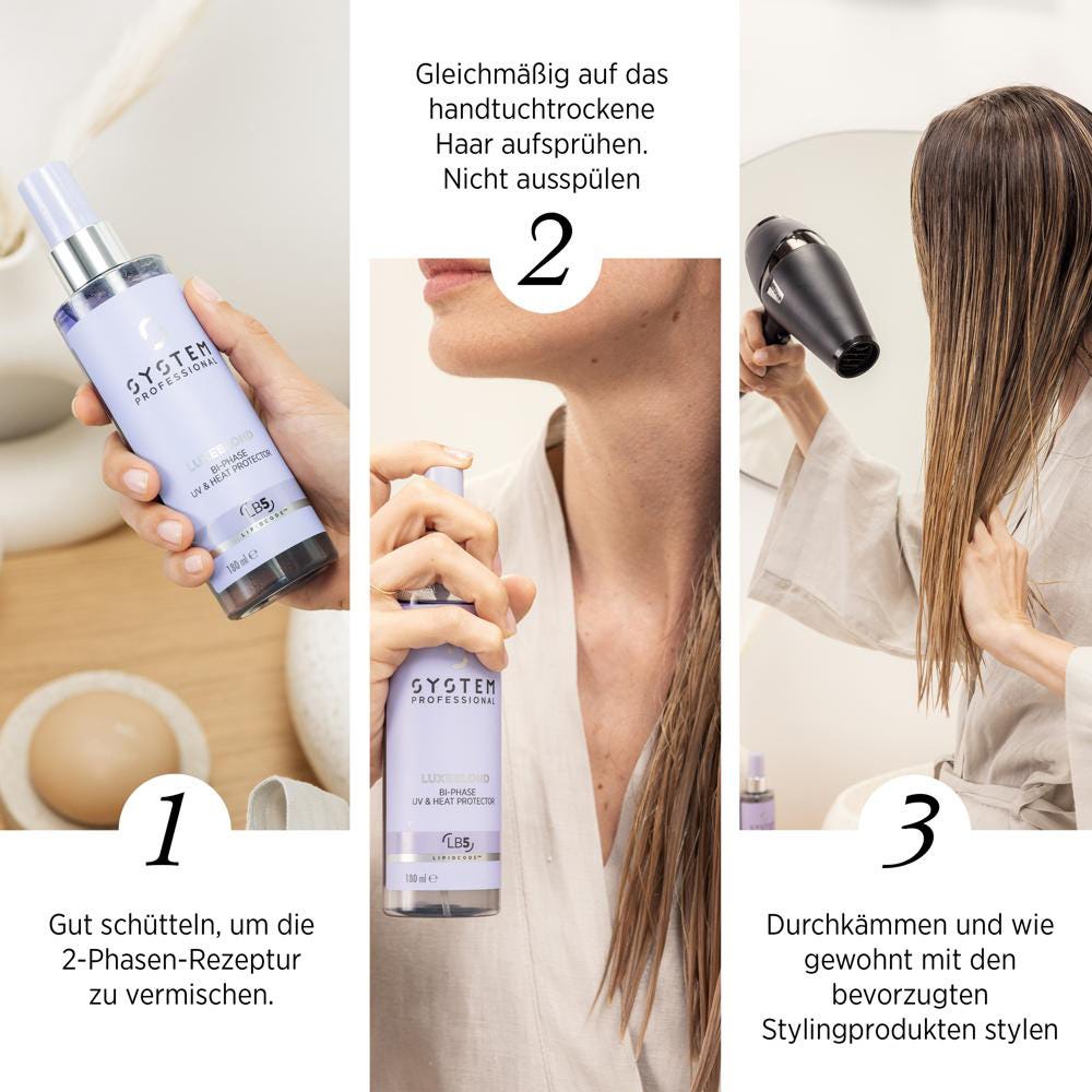 System Professional LB5 LuxeBlond UV-&Hitzeschutz Leave-in Spray 180 ml