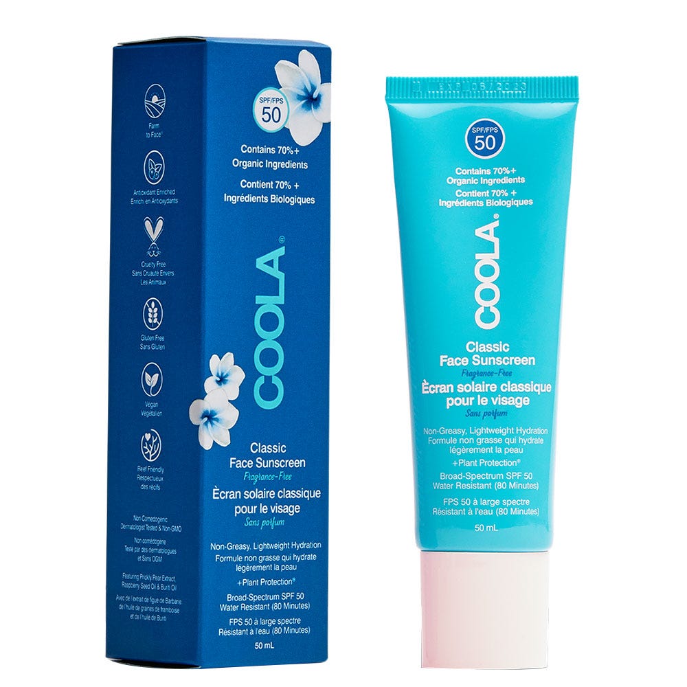 COOLA Classic SPF50 Face Lotion Fragrance-Free 50 ml