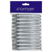 Comair Haarschneideklammer 10er Karte 12,5 cm Chrom