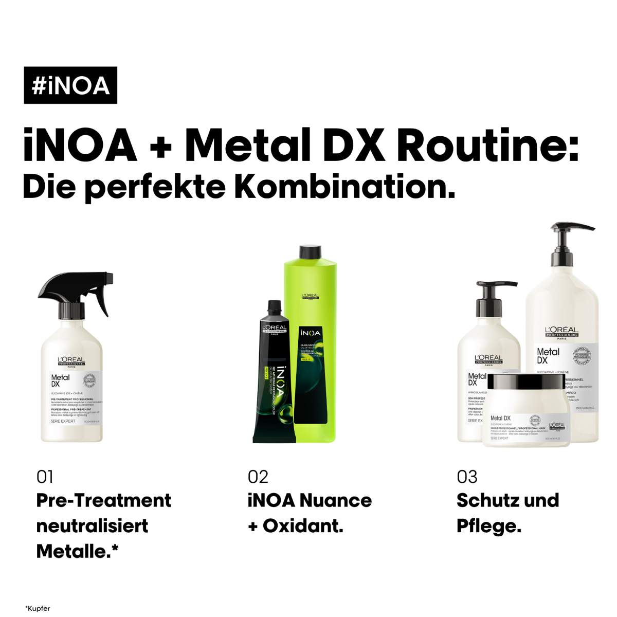 L'Oréal Professionnel Paris INOA 5.26 Hellbraun Irisé Rot 60 g