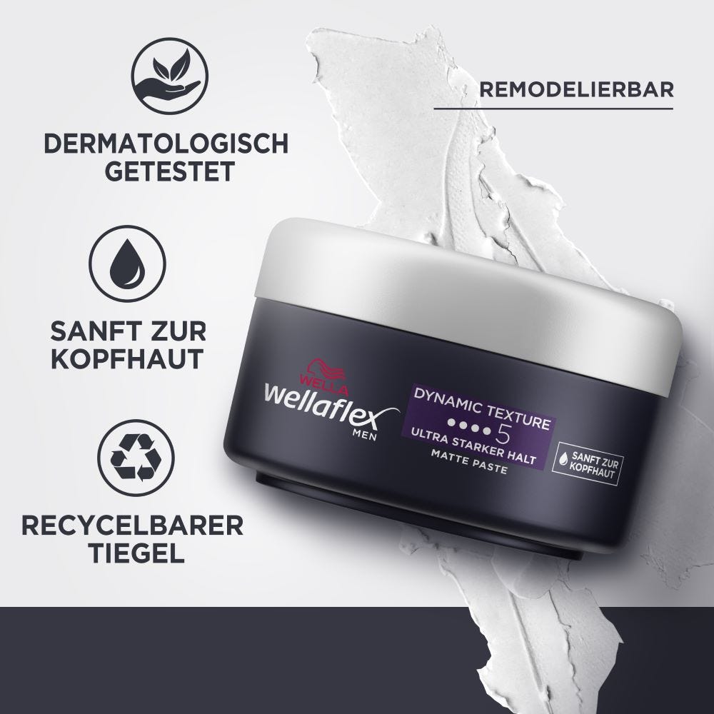 Wellaflex MEN Dynamic Texture Matte Paste 75 ml 