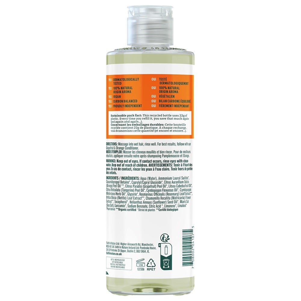 Faith in Nature Grapefruit & Orange Shampoo 400 ml