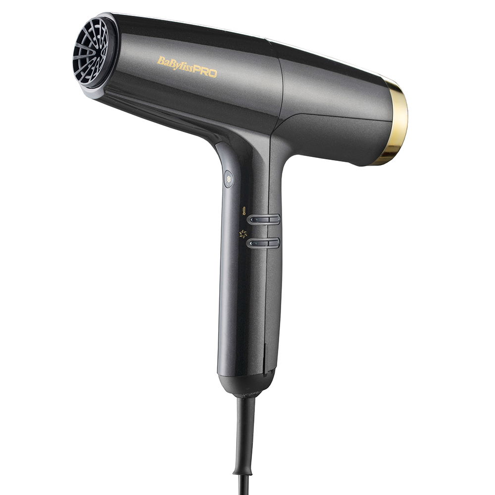 BaBylissPRO Haartrockner FALCO Schwarz/Gold