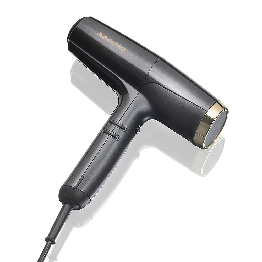 BaBylissPRO Haartrockner FALCO Schwarz/Gold