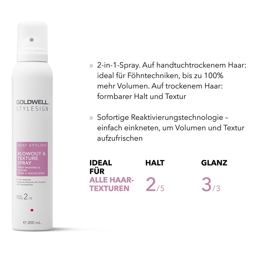 Goldwell Stylesign Heat Styling Föhn-& Textur-Spray 200 ml