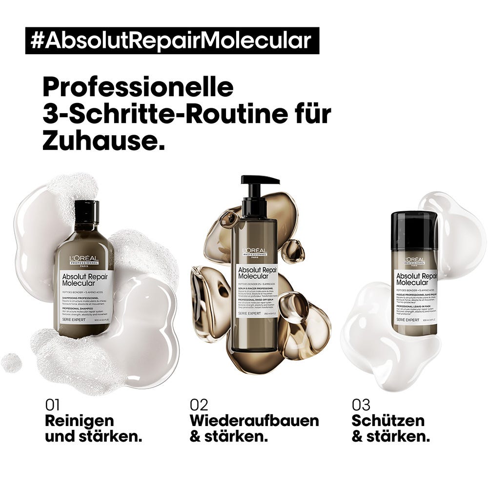 L'Oréal Professionnel Paris Serie Expert Absolut Repair Molecular Pflegetrio XL Bundle