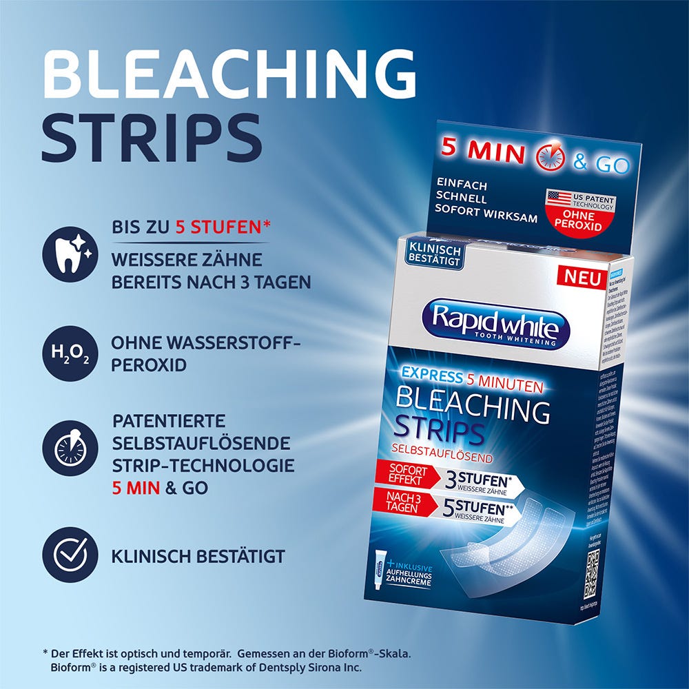 Rapid White Bleaching Strips