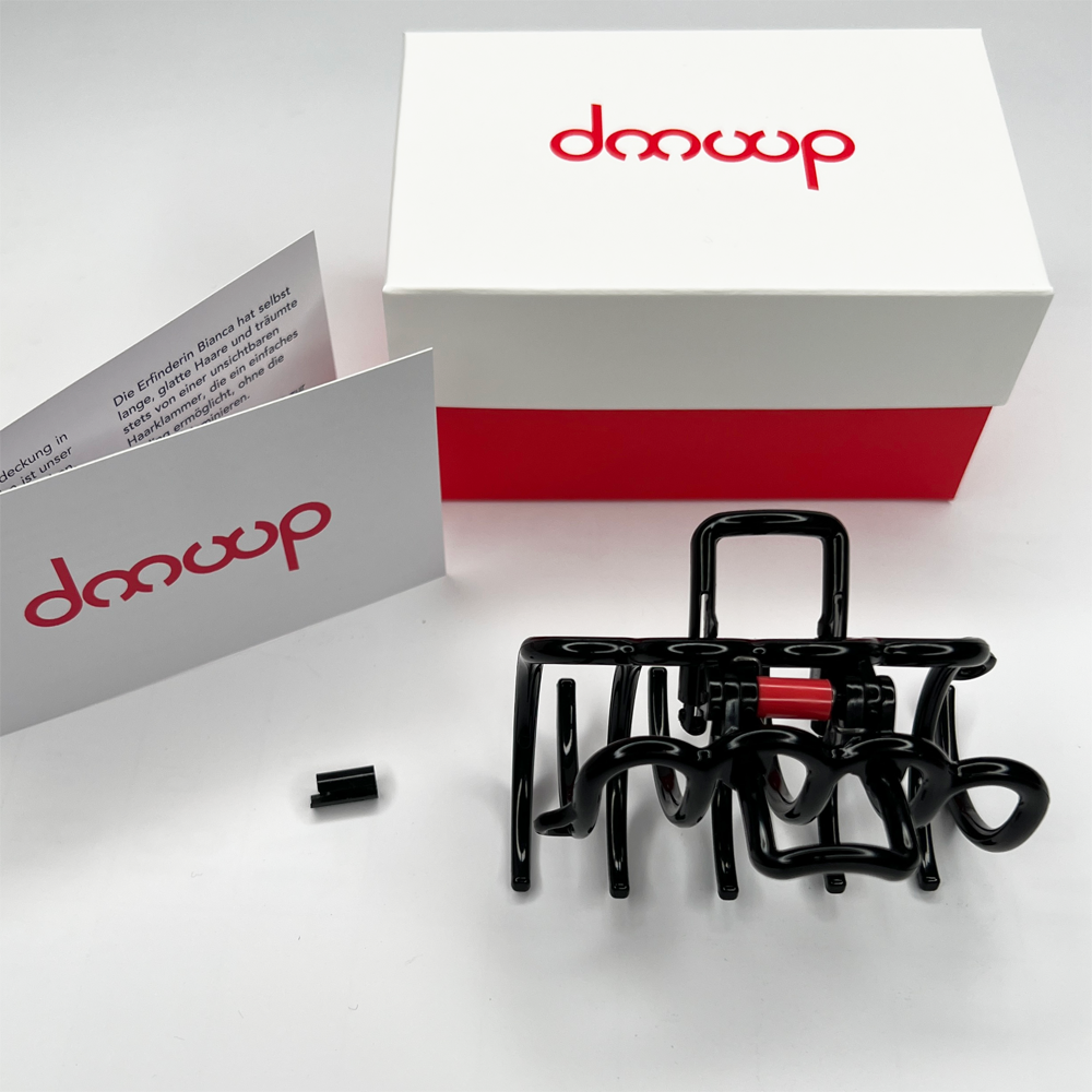 doouup Classic Black Haarklammer