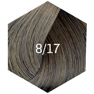 8/17 Hellblond Asch-Blau Silber