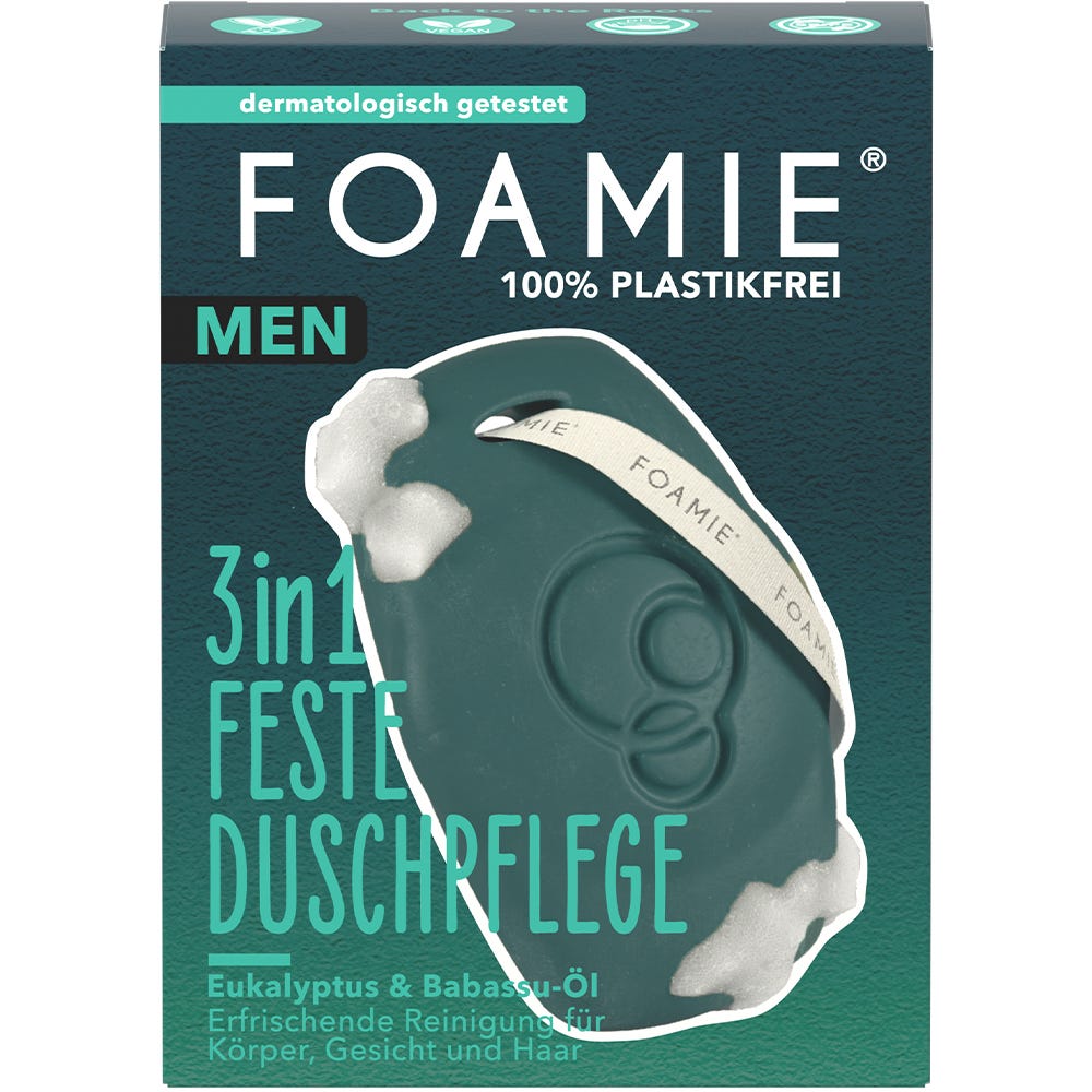 FOAMIE Men 3in1 Feste Duschpflege Back to the roots