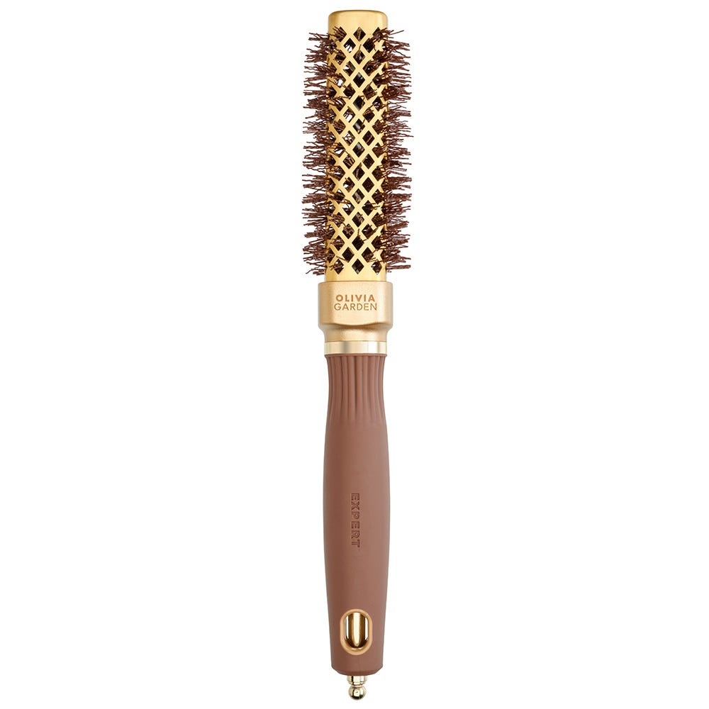 Olivia Garden Blowout Straight Wavy Bristle Gold&Brown 20mm