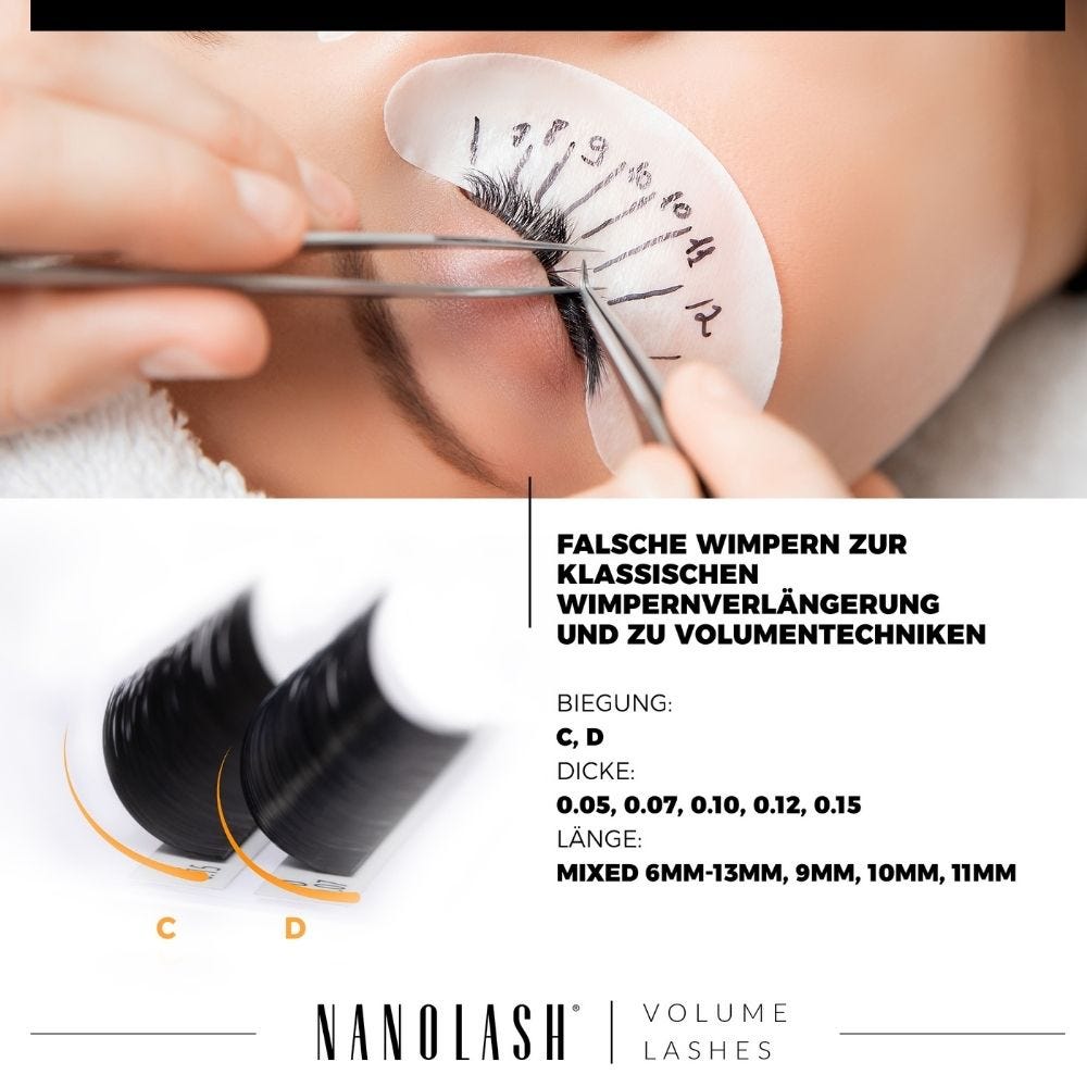 Nanolash Volume Lashes 0.12 D 6-13mm