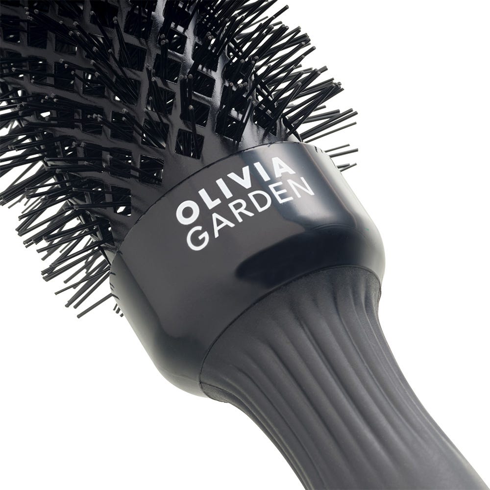Olivia Garden Shine Wavy Bristles Black Label 20 mm Rundbürste