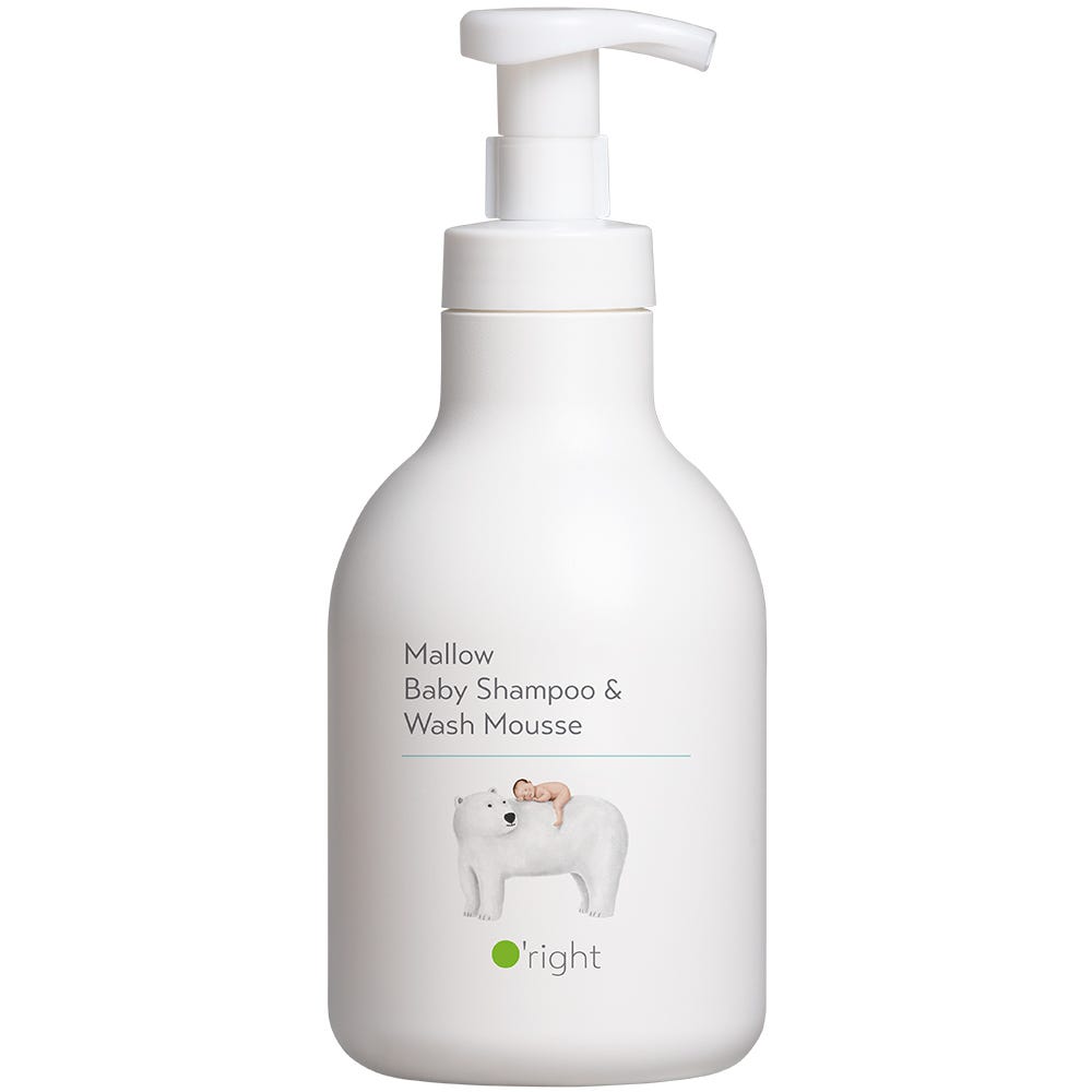 O’right Mallow Baby Shampoo & Wash Mousse 650 ml