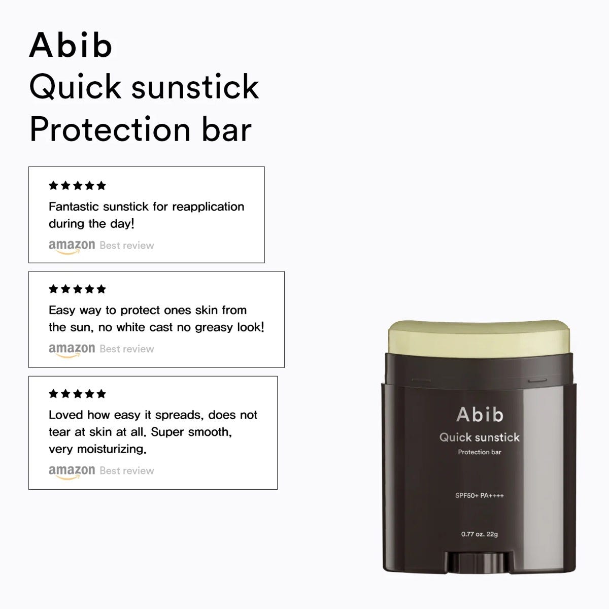 Abib Quick Sunstick Protection Bar SPF50 PA 22 g