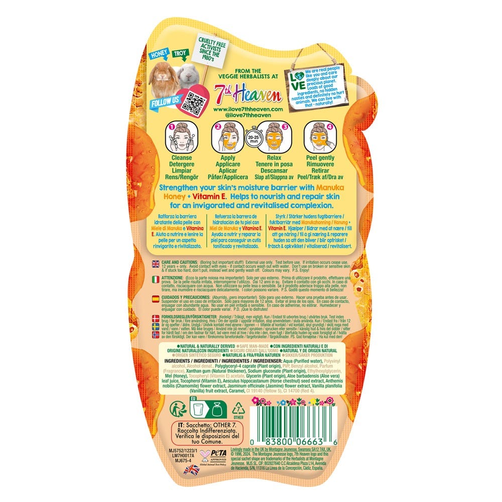 7th Heaven Manuka Honey Peel-Off 10 ml