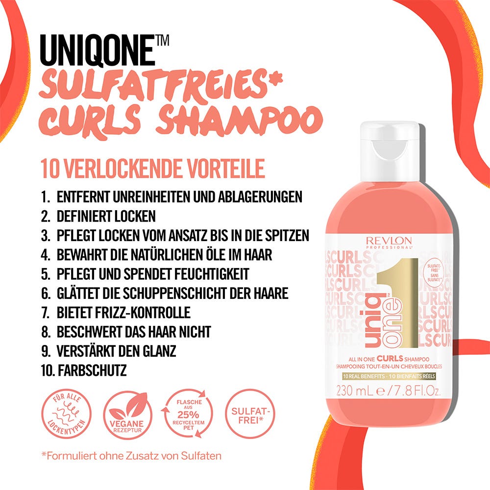 Revlon UniqOne™ All-in-One Curls Shampoo 230 ml