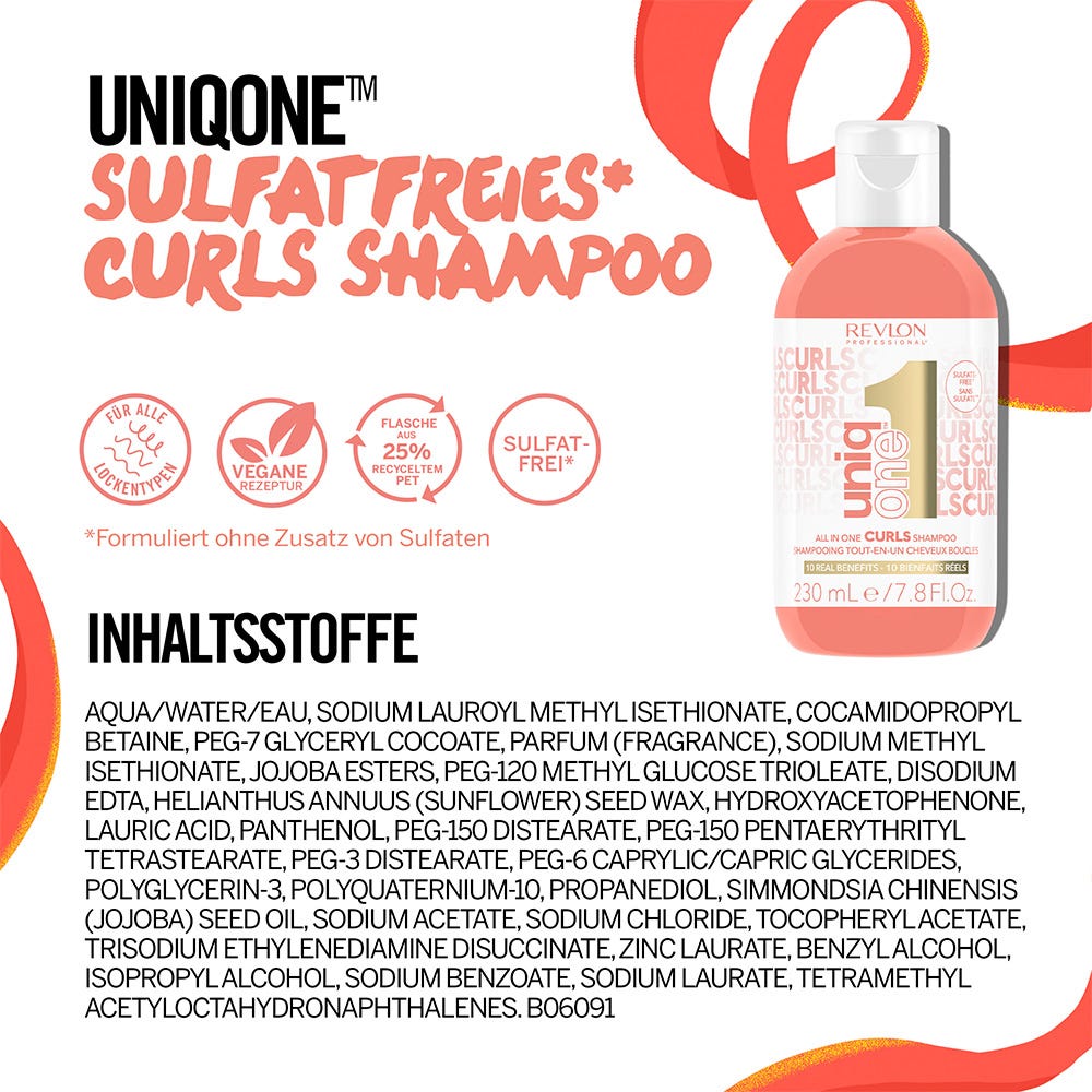 Revlon UniqOne™ All-in-One Curls Shampoo 230 ml