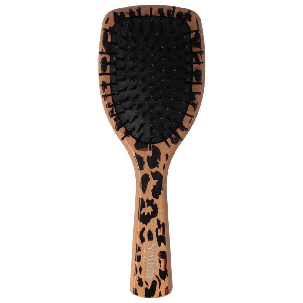 Solida Mini Paddle Brush Leopard Print