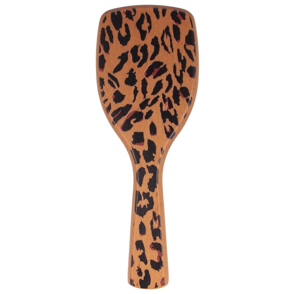 Solida Mini Paddle Brush Leopard Print