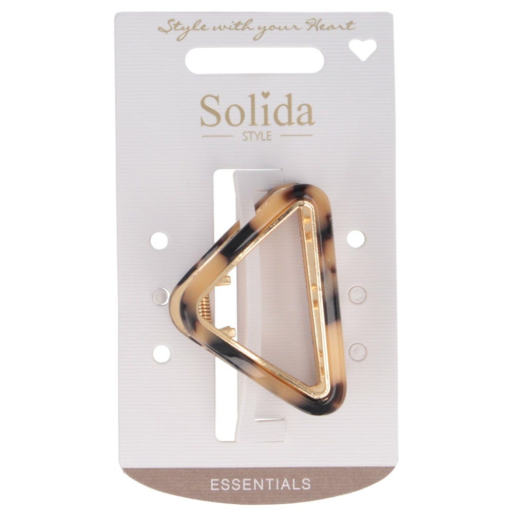 Solida Haarklammer Dreieck gold