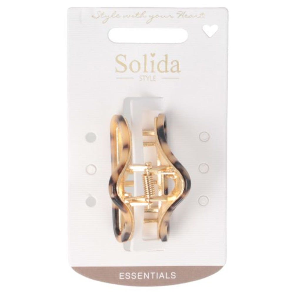 Solida Haarklammer Dreieck gold